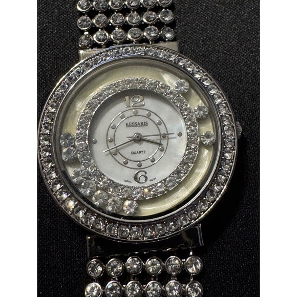 Kessaris Sparkling Crystal Rhinestones Ladies Watch  (needs Battery) - Picture 1 of 5